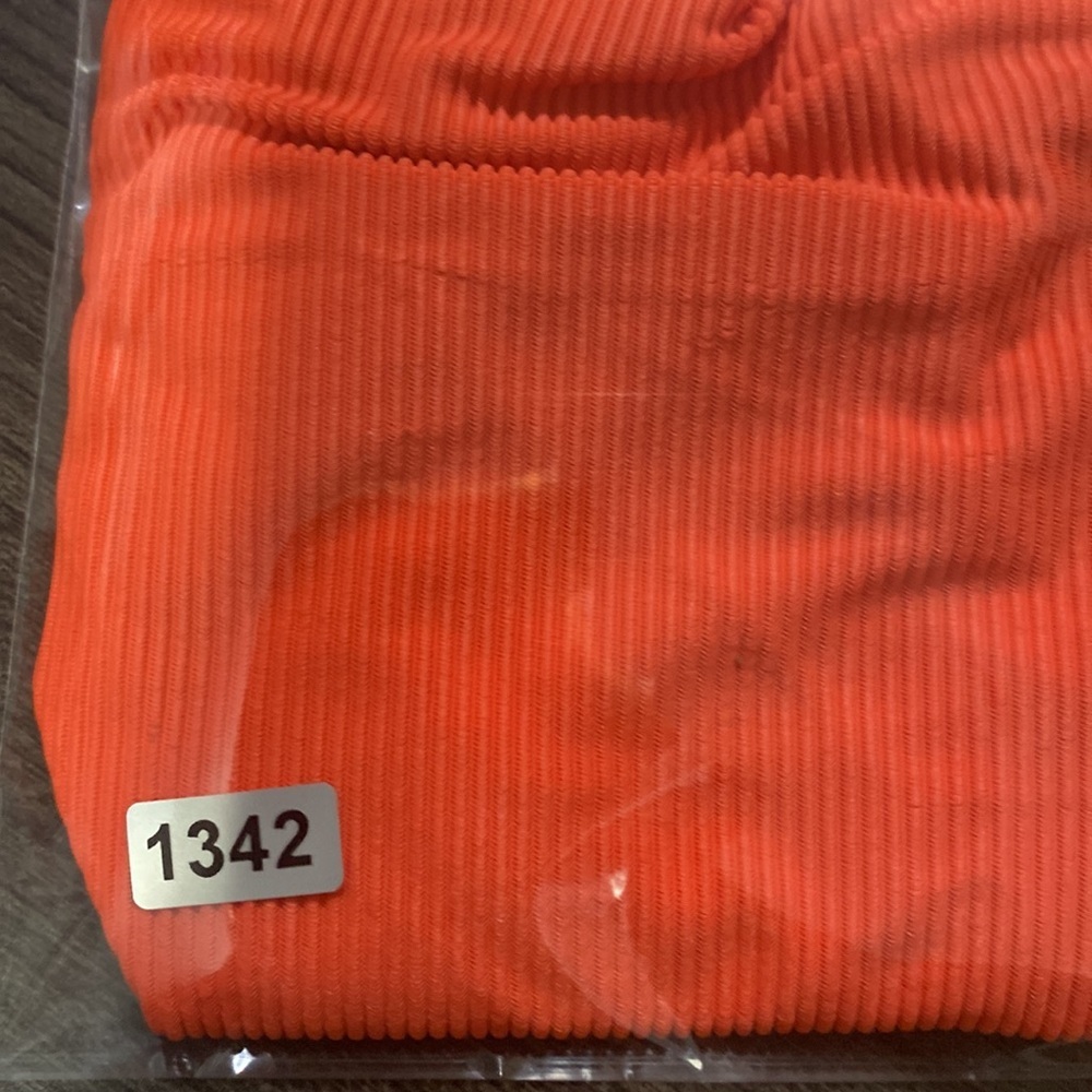 NWOT! Beach Riot Vibrant Orange Ribbed Bikini Bottom - Picture 4 of 4